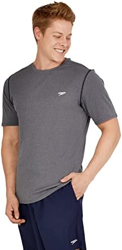 Мъжки UV-Тениска за плуване Speedo с графичен Дизайн и Къс ръкав