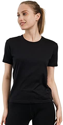 Меринос.женска тениска Tech от Мериносова вълна - основният слой е От Мериносова вълна, Женска Тениска С Къс ръкав