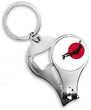 Японската Емблема Карта Модел Ножица За Нокти Халка Ключодържател Отварачка За Бутилки Машина За Рязане