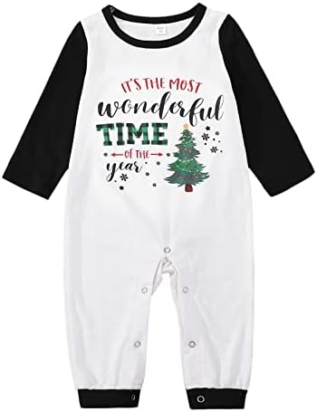 Коледна пижама за семейството 2022Сега е прекрасно време, Пижама с писмото принтом, Еднакви Комплекти, Коледни Украси за Сватба, коледна Елха