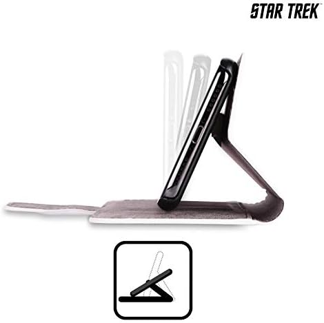 Дизайн на седалките за главата Официално Лицензиран Star Trek Discovery Научна Униформи Кожен Калъф-за Награда-Портфейл Калъф е Съвместим с Apple iPhone 7/8 / SE 2020 и 2022