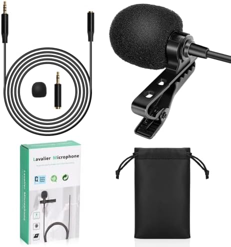 Петличный микрофона на ревера на професионален клас за Micromax Selfie 2 Note Q4601 е Съвместима с мобилен телефон iPhone или камера За блогове, видеоблогов, запис на видео във формат ASMR, Малък микрофон, в риза с