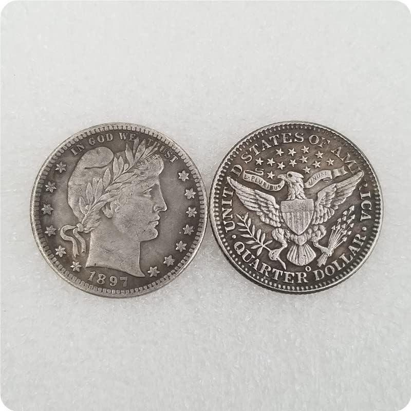 Старинни Занаяти Американец 8 Години 1/4 Фризьор Американски Сребърен Долар Възпоменателна Монета