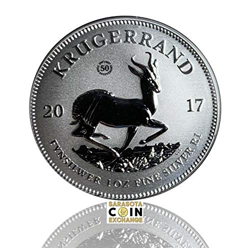 2017 ZA Krugerrand 2017 Г. Южна Африка 1 унция Сребро монети премиум-клас Krugerrand, Без да се прибягва GEM Premium, Без да се прибягва $ 1 Gem, Без да се прибягва MS