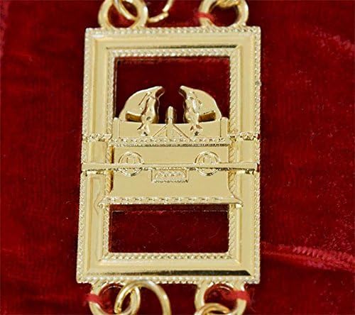 Нашийник с Масонската Верига Bricks Masons Royal Arch - Златен Червен