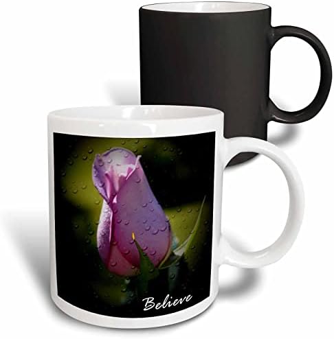 Керамична чаша 3dRose Believe Purple Rose, 11 Грама
