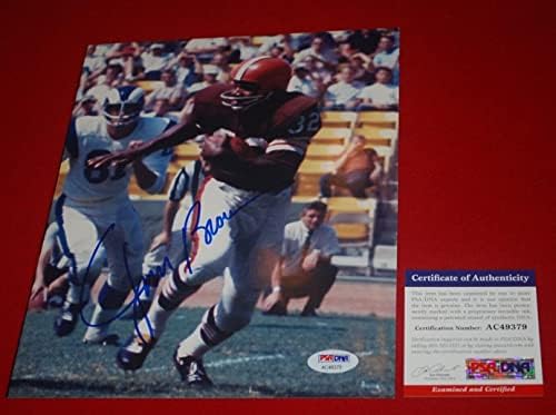 ДЖИМ БРАУН Cleveland Browns Подписа 8X10 PSA / DNA COA AC49379 - Снимки NFL с автограф