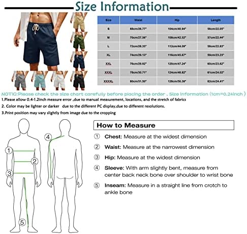 Ymosrh Мъжки къси Панталони Летни Улични Модни Основни Свободни Дишащи бързо съхнещи Ежедневни панталони