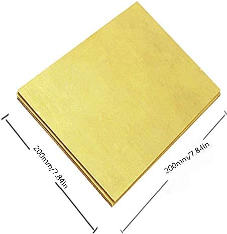 Месинг лист LUCKNIGHT Percision Metals Суровини Латунная табела (Размер: 2x200x200 мм)