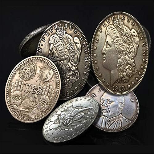 Колекция от Пиратски Сувенирни монети от 1881 г., 3D Метална Възпоменателна Монета Морган, Копие Блуждающей Монети, Декорация на Дома, Подарък За Нова Година