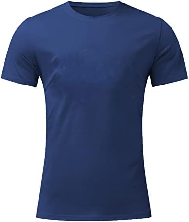 Летни Ризи Голям и Висок Размер, за Мъже, Кратък Ретро Топ с ръкави, Пролетни Ежедневни Издържат Кръгли Мъжки Тениски, Дълги