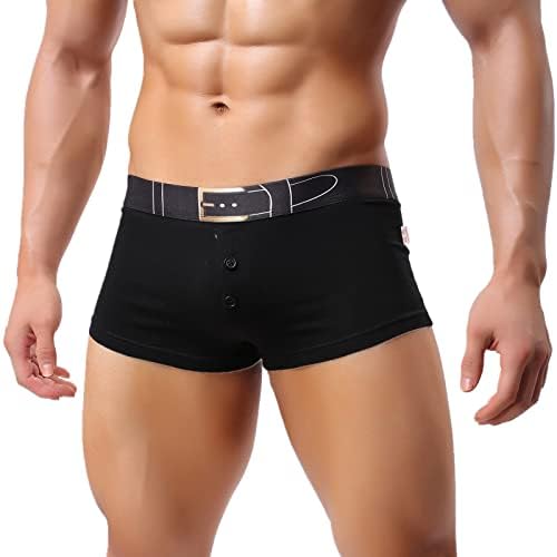 Bmisegm бельо за мъже, ежедневното дышащее бельо, панталони, памук колан, панталони копчета с принтом, удобни боксерки, сладък