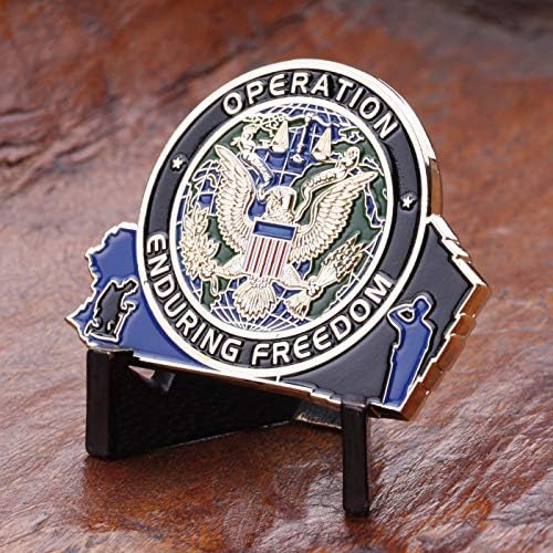 Никога не забравяйте монета повикване 9-11 - Монета повикване операция OEF Трайна свобода - Невероятни военни монети на САЩ от 11 септември - Разработени са ветерани от ?