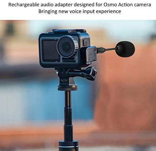 Мини-Кондензаторен Записывающий Микрофон Archuu, Аудиоадаптер за DJI за спортна екшън камера OSMO по подразбиране