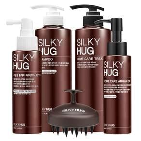 НАБОР от ? Набор от продукти за грижа за косата Silky Hug. Протеинов комплекс, хидролизиран кератин, зеин, колаген, протеин от коприна за тип коса ✔ За мазна коса, за суха коса и за чувствителна коса, при псориазис
