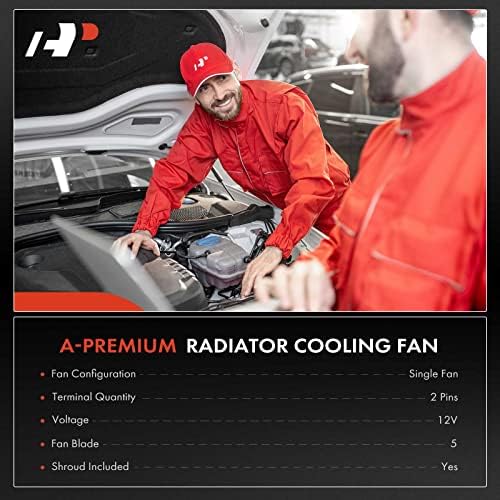 Вентилатор за охлаждане на радиатора на двигателя A-Premium в събирането е Съвместим с Honda Insight 2010-2014, CR-Z CRZ 2011-, 1,3 Л 1,5 Л Лявата страна, замени 19015RBJ004, 19020RB0004