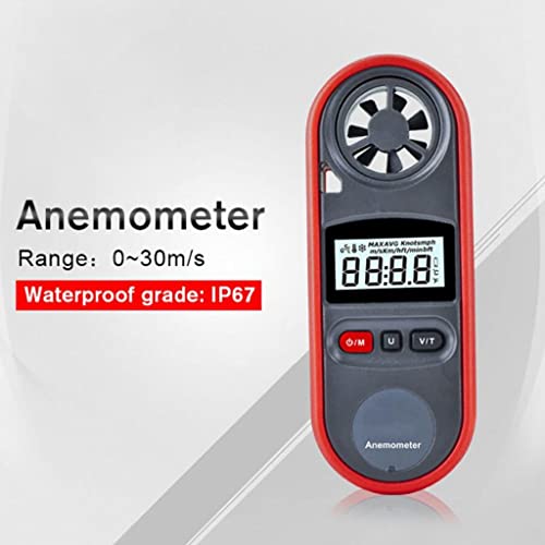 ASUVUD Цифров Анемометр Ръчно Измерване на Скоростта на Вятъра, Измеряющий Температура, вентилатора за Охлаждане LCD Дисплей С Подсветка