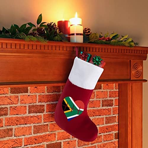 Любовта South_Africa Сърцебиене Персонализирани Коледен Отглеждане На Домашна Коледна Елха Камина Висящи Украшения