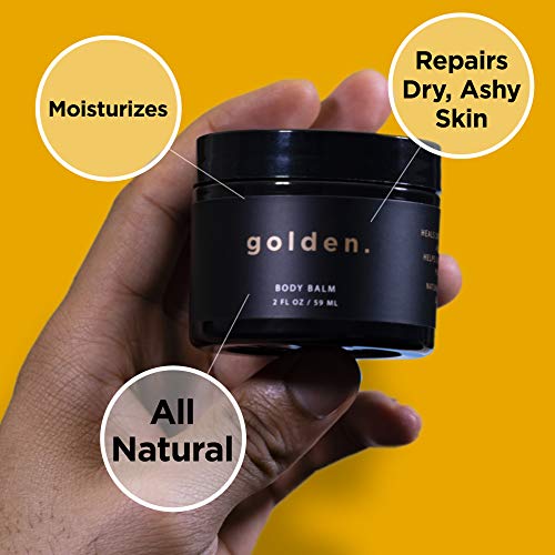 Двойна обвивка на Балсама за тяло Golden Grooming Company за мъже, Интензивен Регенериращ Балсам за тяло от естествен произход за Особено Суха кожа, хидратиращ и успокояващ