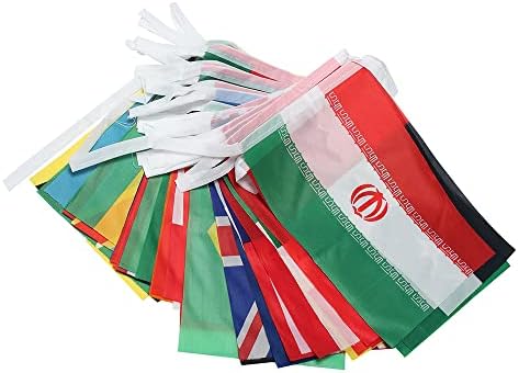 Знамена от 50 страни, Банер с националния струнным флага на Международната страната, Знамена страни на всички континенти, на Международния фестивал на спортни събития на световната Купа, оформяне на барове или на спортни