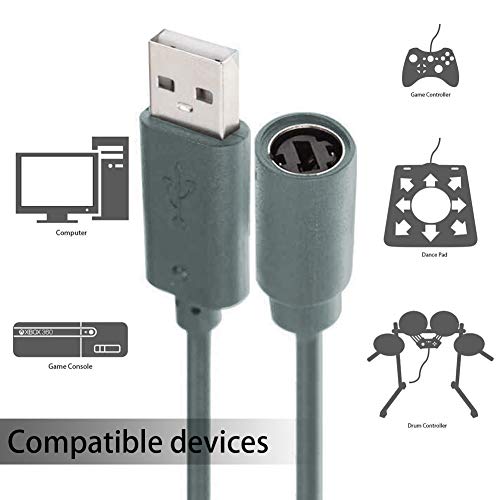2x Кабелен USB Контролер Разъемный Кабел Кабел за Xbox 360 на Microsoft