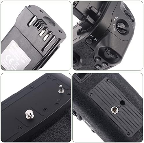 Вертикална батарейная дръжка Foto4easy за цифров огледално-рефлексен фотоапарат Canon EOS R5 R5C R6, замяна за BG-R10, работи с 1 или 2 батерии LP-E6 LP-E6NH LP-E6N
