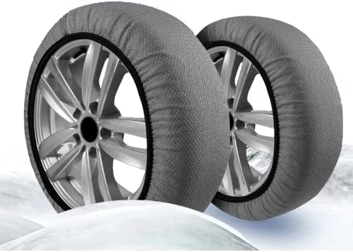 Зимни чорапи за автомобилни гуми на Премиум Серията ExtraPro с Текстилни вериги за сняг за седалката (X-Large)