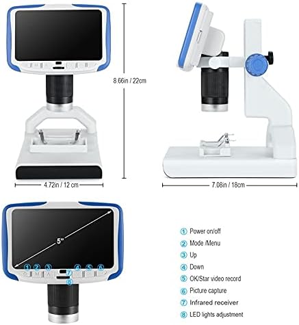 МИС Z 200X Дигитален Микроскоп 5HD Дисплей Видео Микроскоп Електронен Микроскоп Истински Научен Биологичен Инструмент