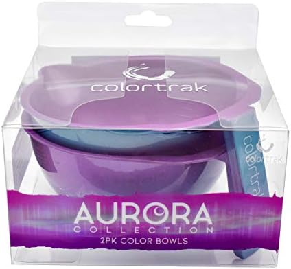 Купата Colortrak SC Aurora, Штабелируемые Цветни Чаши С Нескользящим гумено дъно, лесно Наливаемый чучур, Блестящо Градиентный дизайн, Цвят на окото с измервания в миллилитрах, 2 Чаши
