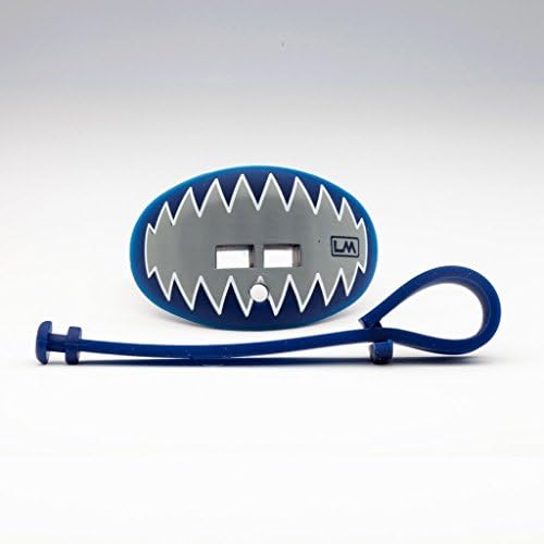 Футболни устата охрана LOUDMOUTHGUARDS - Накрайника за защита на устните-Залъгалка за младежи и възрастни - Индивидуален дизайн на зъбите на акулите в Няколко цвята - Защита на горните и долните зъби - Отличен въздушен