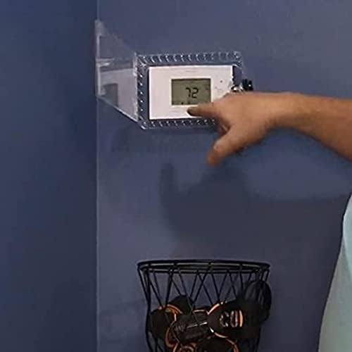 Делото за домашно Термостат и Защита на Термостата | Капак на кутията на постоянна температура с Ключовете | Стенни Прозрачна Кутия за Заключване на Термостата Защита на Заключване на Панела на Термостата за Дома, Спални
