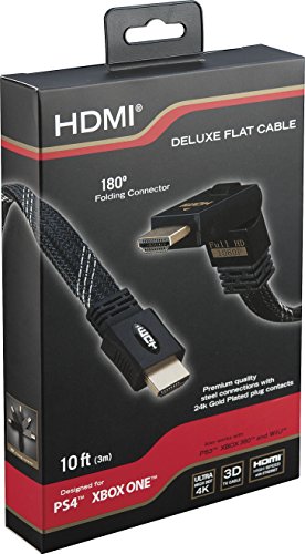 Плосък HDMI кабел RDS Industries Deluxe за Xbox One и Playstation 4 (спрян от производство производителя)