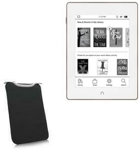 Калъф BoxWave, който е съвместим с Barnes & Noble Nook GlowLight Plus (калъф от BoxWave) - Защитен калъф-хастар от мек тънък неопрен за Barnes & Noble Nook GlowLight Plus - Черно jet black