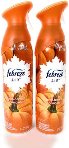 Febreze Air - Лимитированная серия - Тиква прясно реколтата - Двойна опаковка - нето Тегло 8,8 грама (250 г) В бутилка - Една (1) опаковката (2 бутилки по отношение на броя)