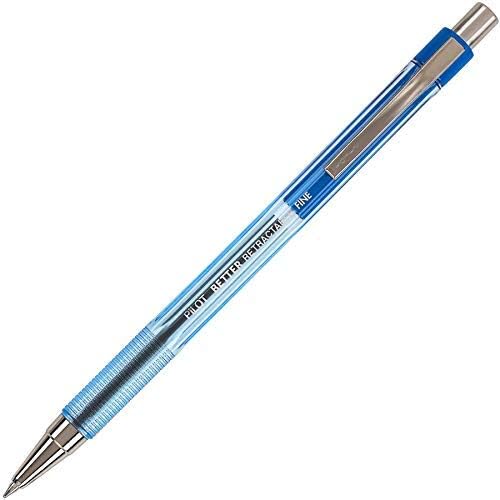 Прибиращ химикалка писалка Pilot по-Добро, Синя Fine Point, 12 Точки (30001)