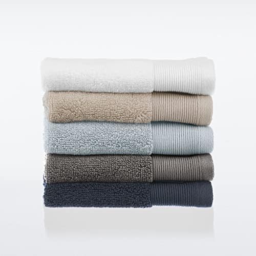 Комплект Хавлиени кърпи Нейт Home от Нейт Berkus от памук, 4 предмета, 608 гориво, ултра Меки, Плътни и абсорбиращи за баня от mDesign - Комплект от 4 теми, Бял