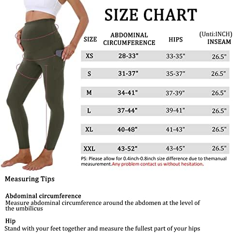 Дамски Гамаши Foucome за Бременни с Джобове На Корема, Гамаши За тренировки по време на Бременност, Панталони За Йога и Активна Работа