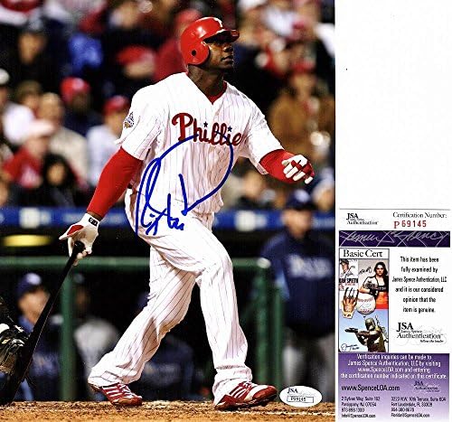 Райън Хауърд с автограф - Снимка на Филаделфия Филис размер 8x10 инча + Сертификат за автентичност JSA - Снимки на MLB с автограф