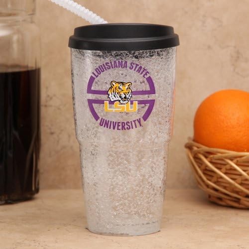 Чаша за замразяване на NCAA LSU Тайгърс Crystal с капак, 24 Грама