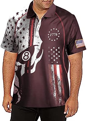 2023 Нова Мъжка Класическа Риза с Флага на сащ за Деня на Независимостта, Ризи с къс ръкав, Лека, Високотехнологична, Дълги