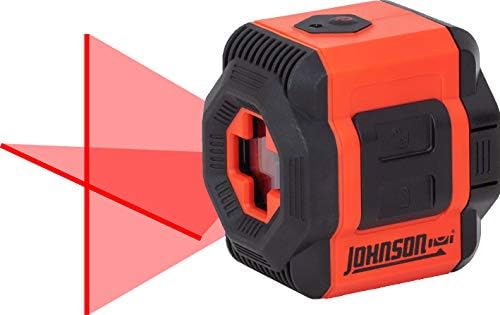 Johnson Level & Tool 40-6603 Самонивелирующийся Лазер с Напречната линия, Червен, 1 Лазер