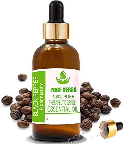 Чисти билки Черен Пипер (Piper nigrum) е Чисто и Натурално Етерично масло Терапевтичен клас 30 мл