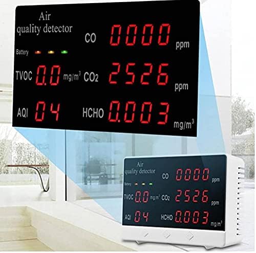 Цифров мониторинг на качеството на въздуха GICK-Многофункционален Дигитален Тестер Co/hcho/tcov на въздуха за помещения/на открито, Детектор на Co2 Формалдехид