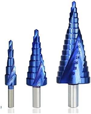 Метални тренировки 4-32 мм със синьо покритие Шаговое Тренировка Пробивни Инструменти за Метал Дървена дупка Шаговое конусное тренировка 1 бр. (Цвят: комплект от 3 бр. № 1)