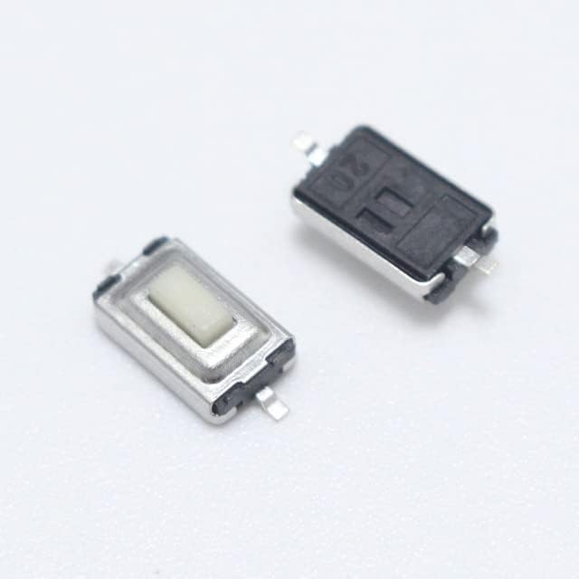 100шт 3X6X2,5 MM SMD Осезаемо Бутон превключвател SMD-2 Микропереключатели Миг 3 * 6 * 2.5 мм Авто Дистанционно управление Ключов превключвател - (Цвят: бял)