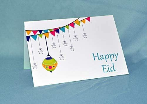 Празнични картички и пликове с празнични фенерчета Zaffron Eid Смесени дизайн (10 опаковки)