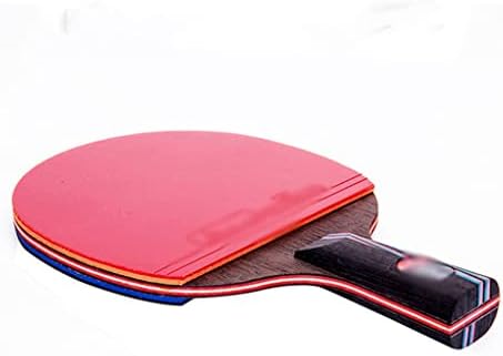 PDGJG Въглеродна прилеп Ракета за Тенис на маса с Гумена Шпатула за Пинг-Понг С Къса Дръжка Тенис на Маса Ракета с Дълга Дръжка