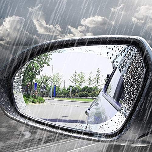 Лобонбо Автомобилно Огледало за обратно виждане Защитно Фолио Противотуманное Прозорец Прозрачен Непромокаемое Огледало за Обратно виждане Защитна Мека Филм Автоаксесоари