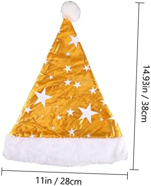 GALPADA 2 бр. снимки за шапки, забавни детски уютни, бляскави седалище убором, украса за кепок, подарък за възрастни, красиви аксесоари, уникални шапки със звездите на Коледа, подпори, коледни сувенири, прекрасно Дядо