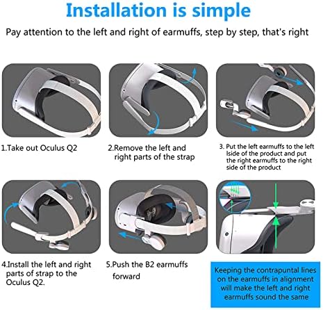 Защитен калъф за виртуална реалност, подходящ за слушалки Oculus Quest 2, защитен калъф за слушалки VR Второ поколение Quest2, съвместима със седалище каишка METORY/Елитни каишка/ Оригинална каишка